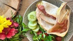 Tortilla zapečená v horkovzdušné fritéze