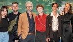 Tři slavní synové na jedné premiéře: Elegantní Maximilián Dolanský, svérázný Bořivoj Čermák a knírač Prokop Zach